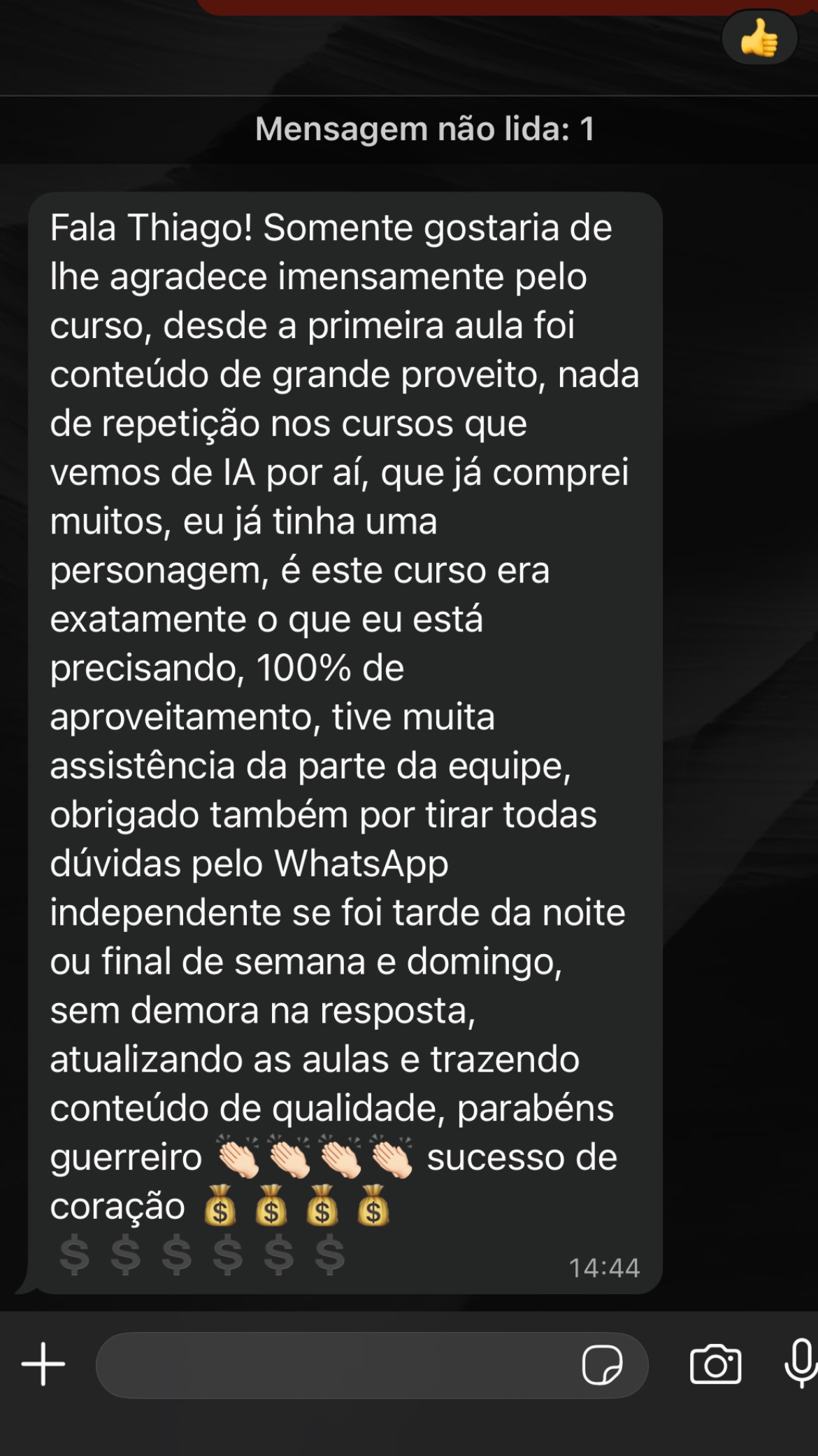 Feedback de Aluno
