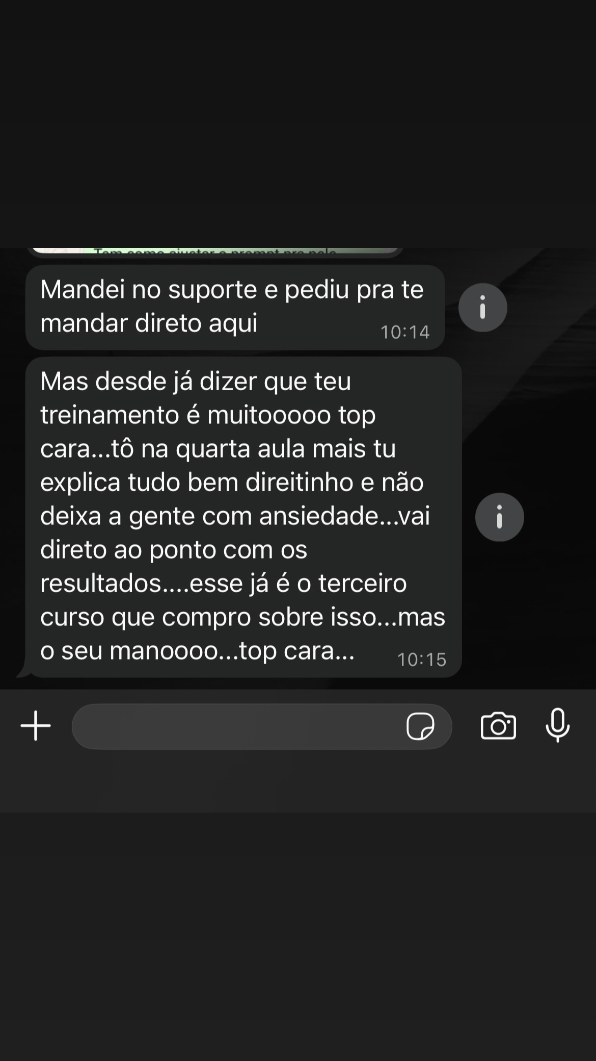 Feedback de Aluno